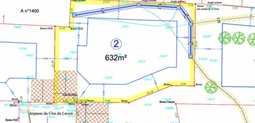 Terrain à bâtir viabilisé